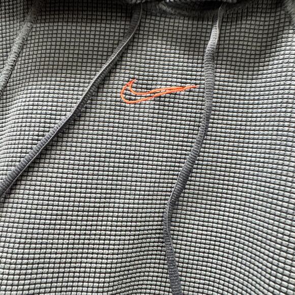 Nike Training Hoodie Mens Large Loose Fit Thermal Dri Fit Pullover Teal Blue - Picture 5 of 10